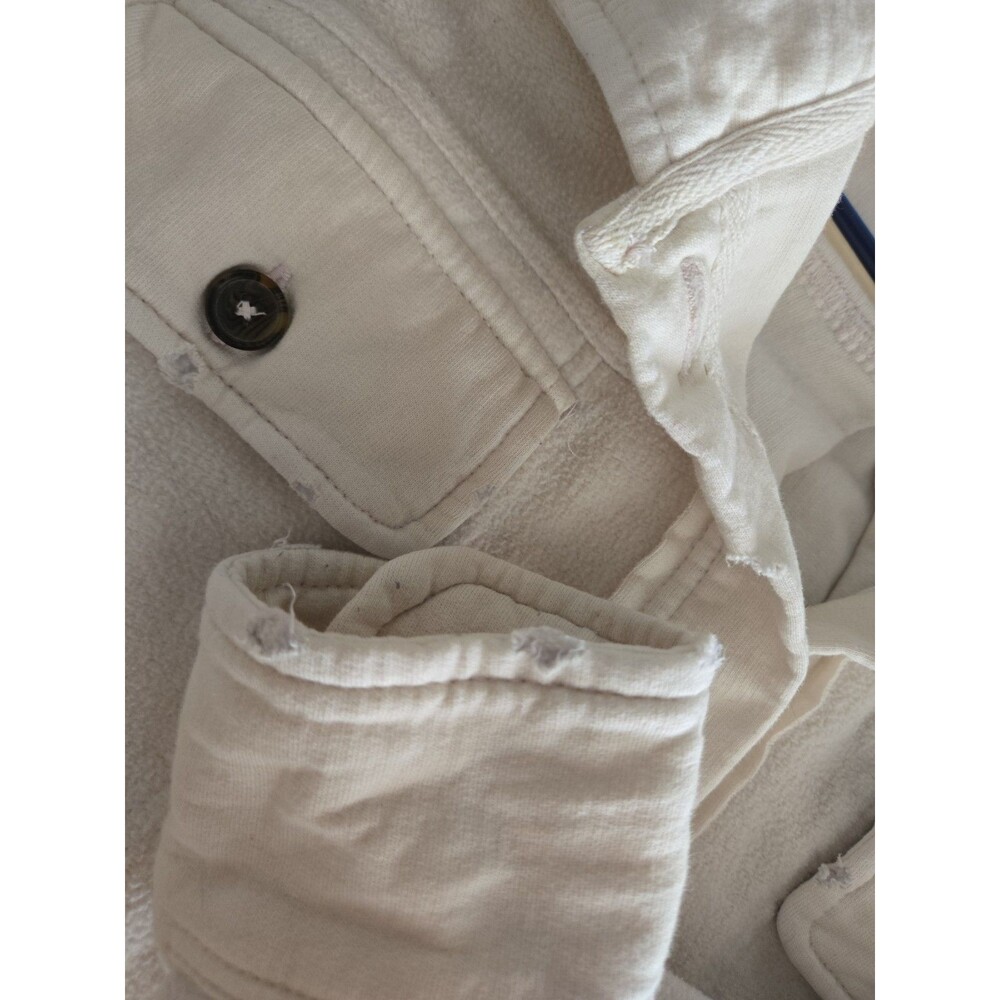 Free People We The Free Ruby Jacket In Champagne Dreams Size M Distressed Ovsize - Picture 14 of 15